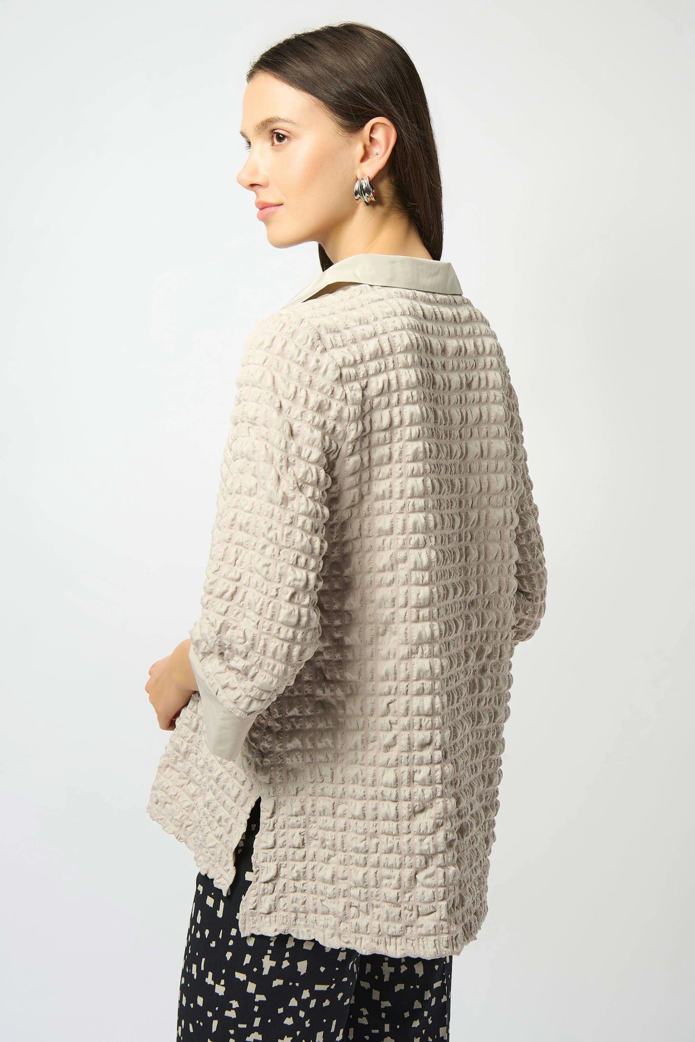 Joseph Ribkoff Felpa a trapezio in jacquard a bolle Felpa - Boutique Luisa Trendy