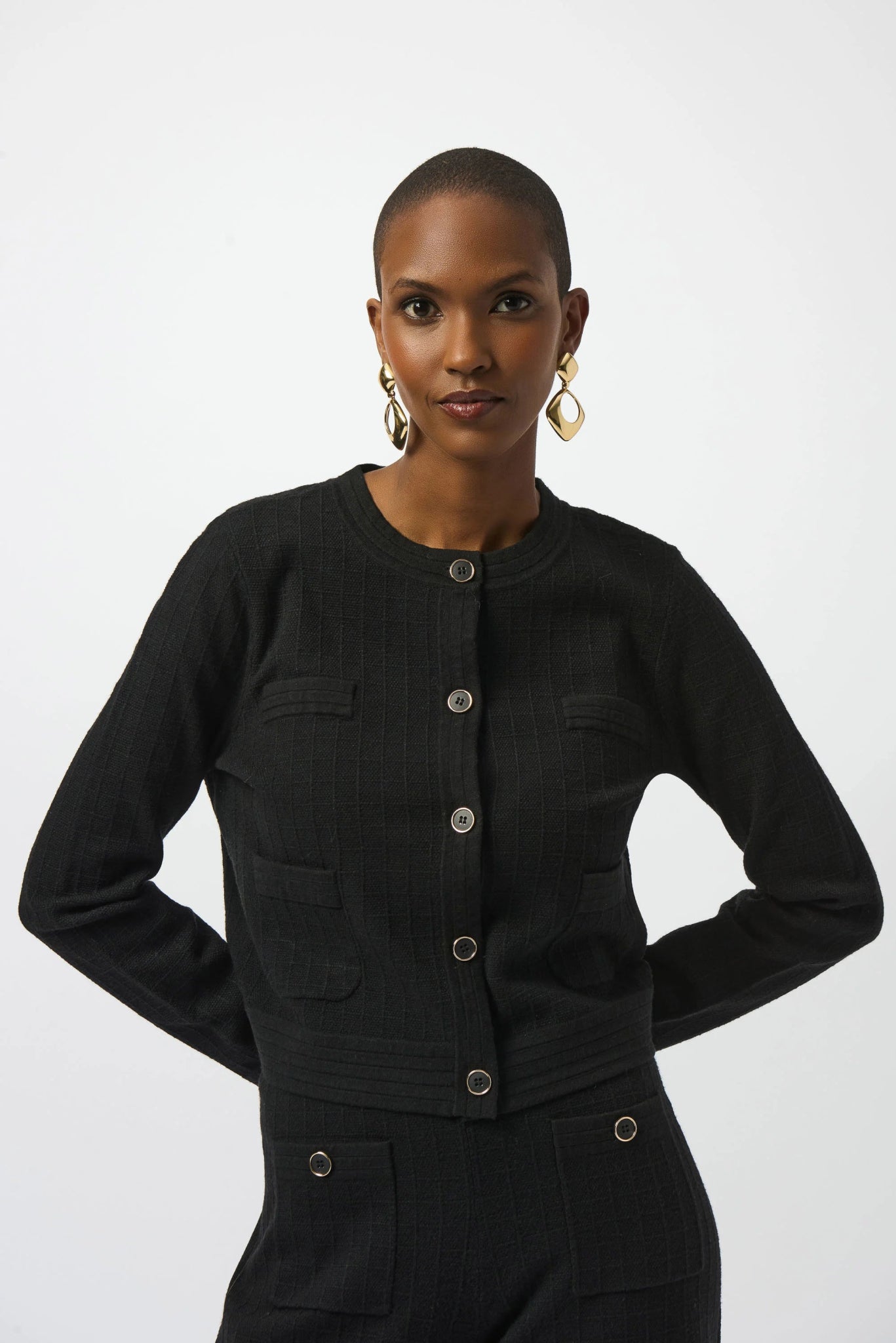 Joseph Ribkoff Giacca in maglia con girocollo e con bottoni sul davanti Maglie e cardigan Donna - Boutique Luisa Trendy