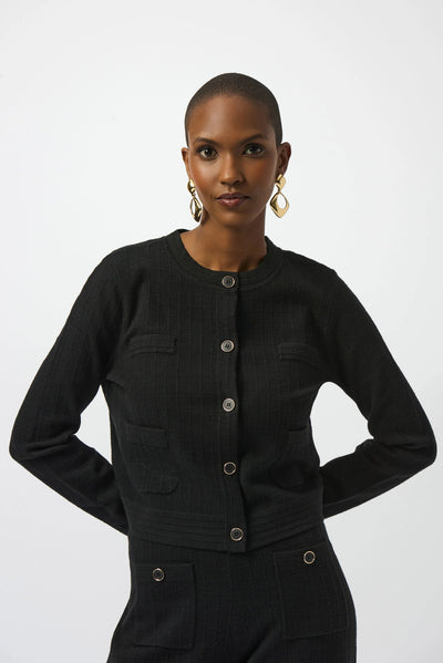 Joseph Ribkoff Giacca in maglia con girocollo e con bottoni sul davanti Maglie e cardigan Donna - Boutique Luisa Trendy