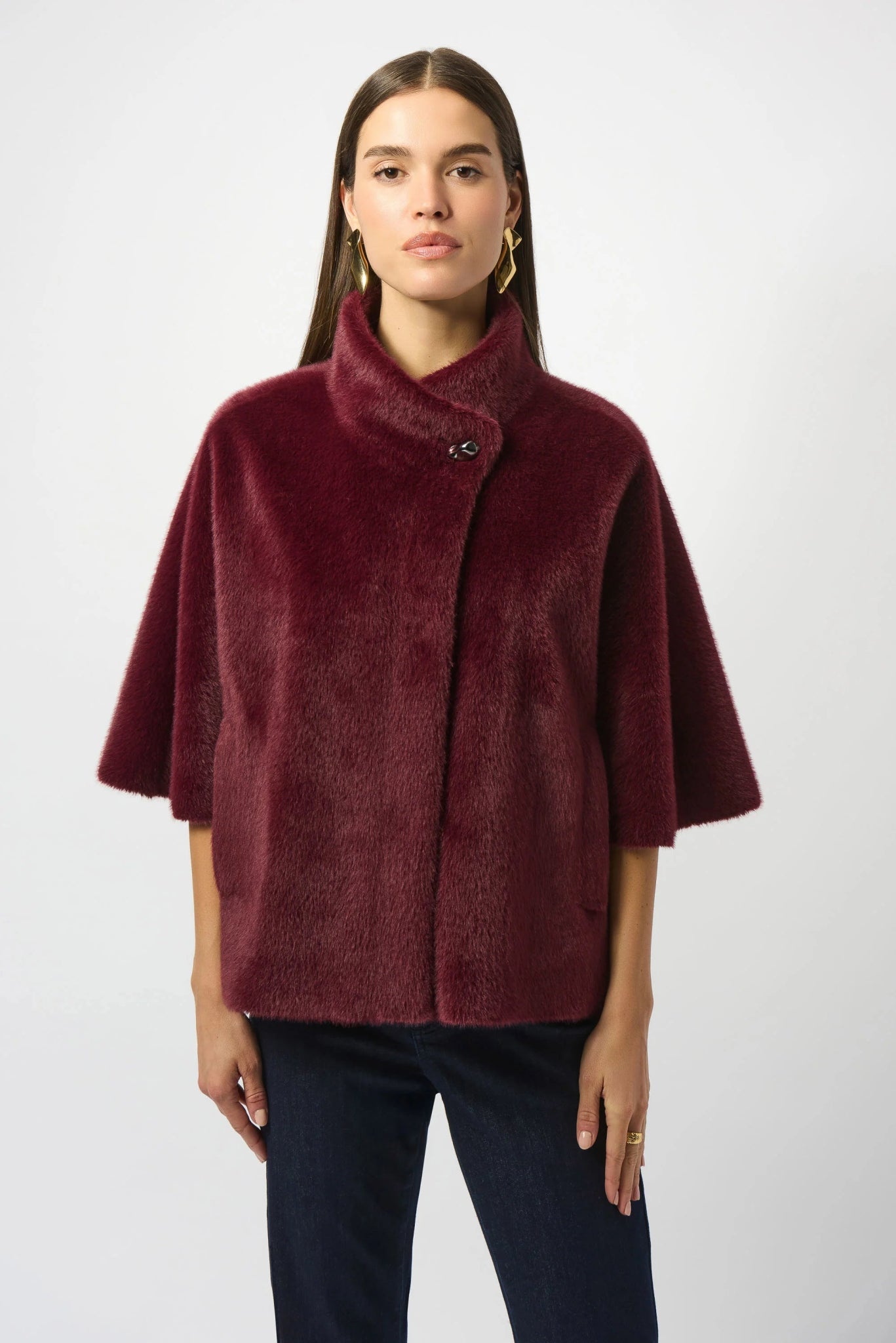 Joseph Ribkoff Giacca/cappa in eco pelliccia Capispalla Donna - Boutique Luisa Trendy