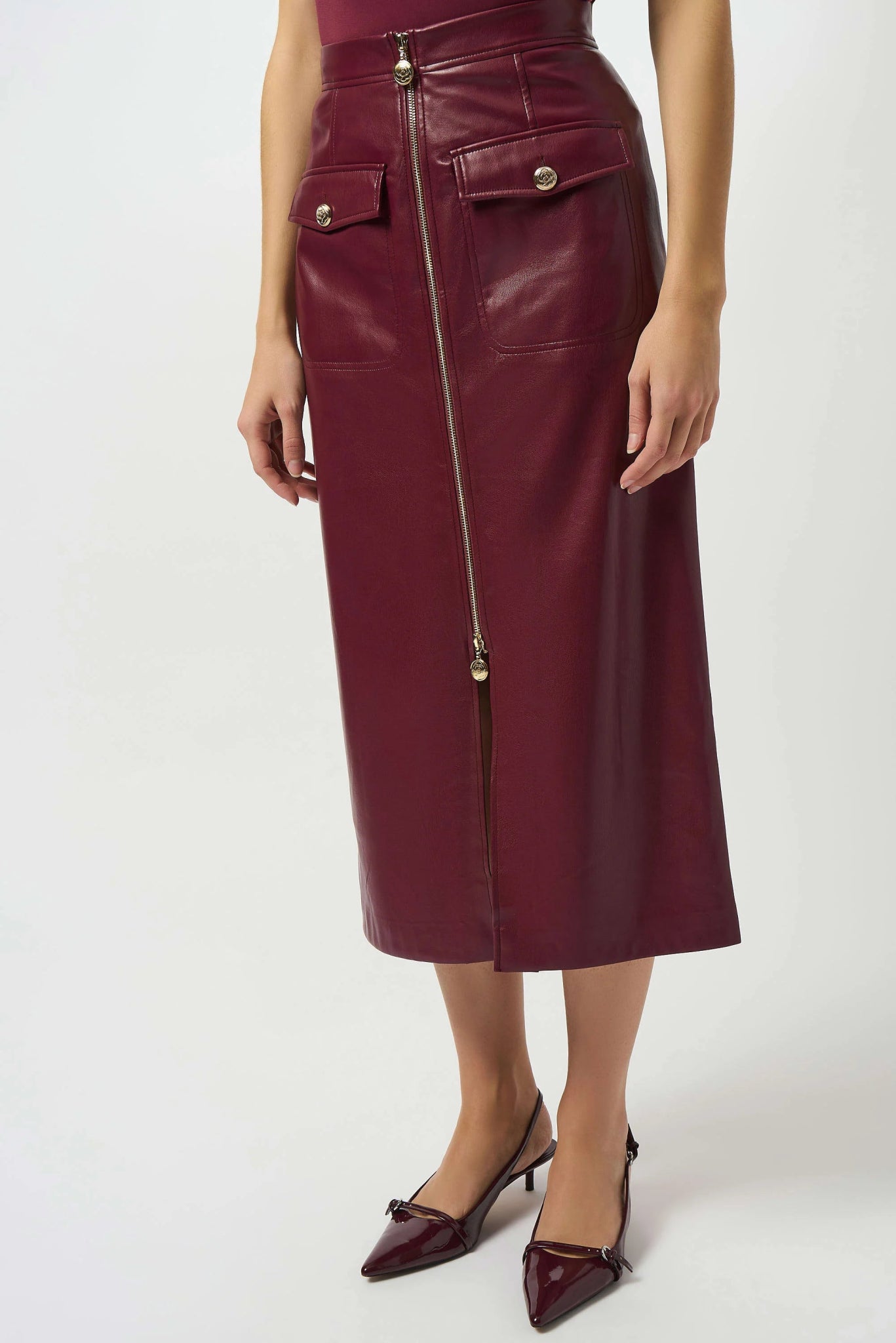 Joseph Ribkoff Gonna longuette in similpelle Gonna - Boutique Luisa Trendy