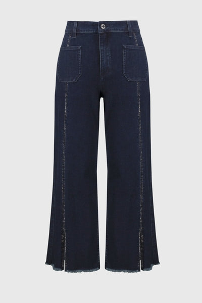 Joseph Ribkoff Jeans culotte con orlo decorato sul davanti Jeans - Boutique Luisa Trendy
