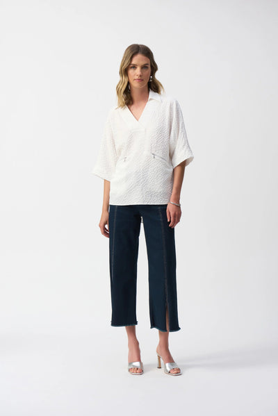 Joseph Ribkoff Jeans culotte con orlo decorato sul davanti Jeans - Boutique Luisa Trendy