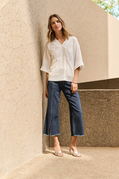 Joseph Ribkoff Jeans culotte con orlo decorato sul davanti Jeans - Boutique Luisa Trendy