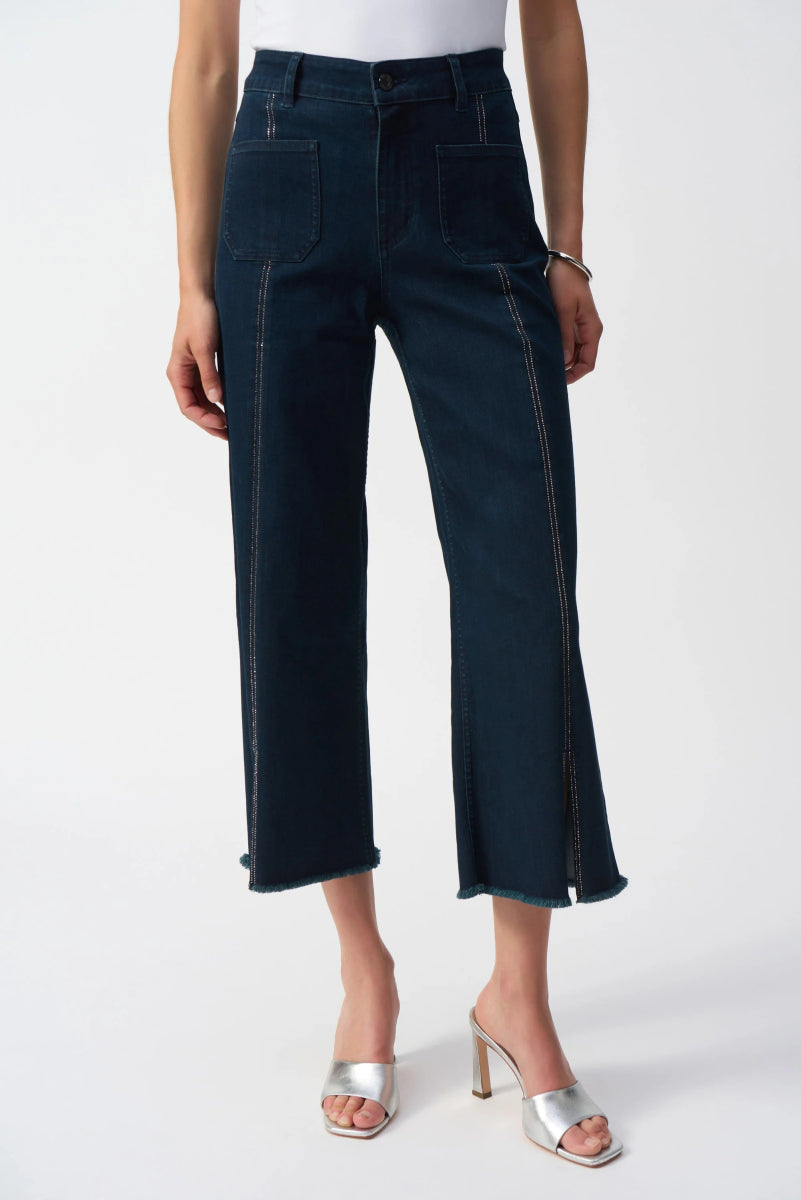 Joseph Ribkoff Jeans culotte con orlo decorato sul davanti Jeans - Boutique Luisa Trendy