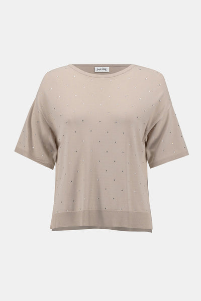 Joseph Ribkoff Maglia con strass e maniche al gomito Maglie e cardigan Donna - Boutique Luisa Trendy