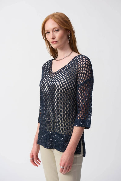 Joseph Ribkoff Maglia traforata con paillettes Maglie e cardigan Donna - Boutique Luisa Trendy