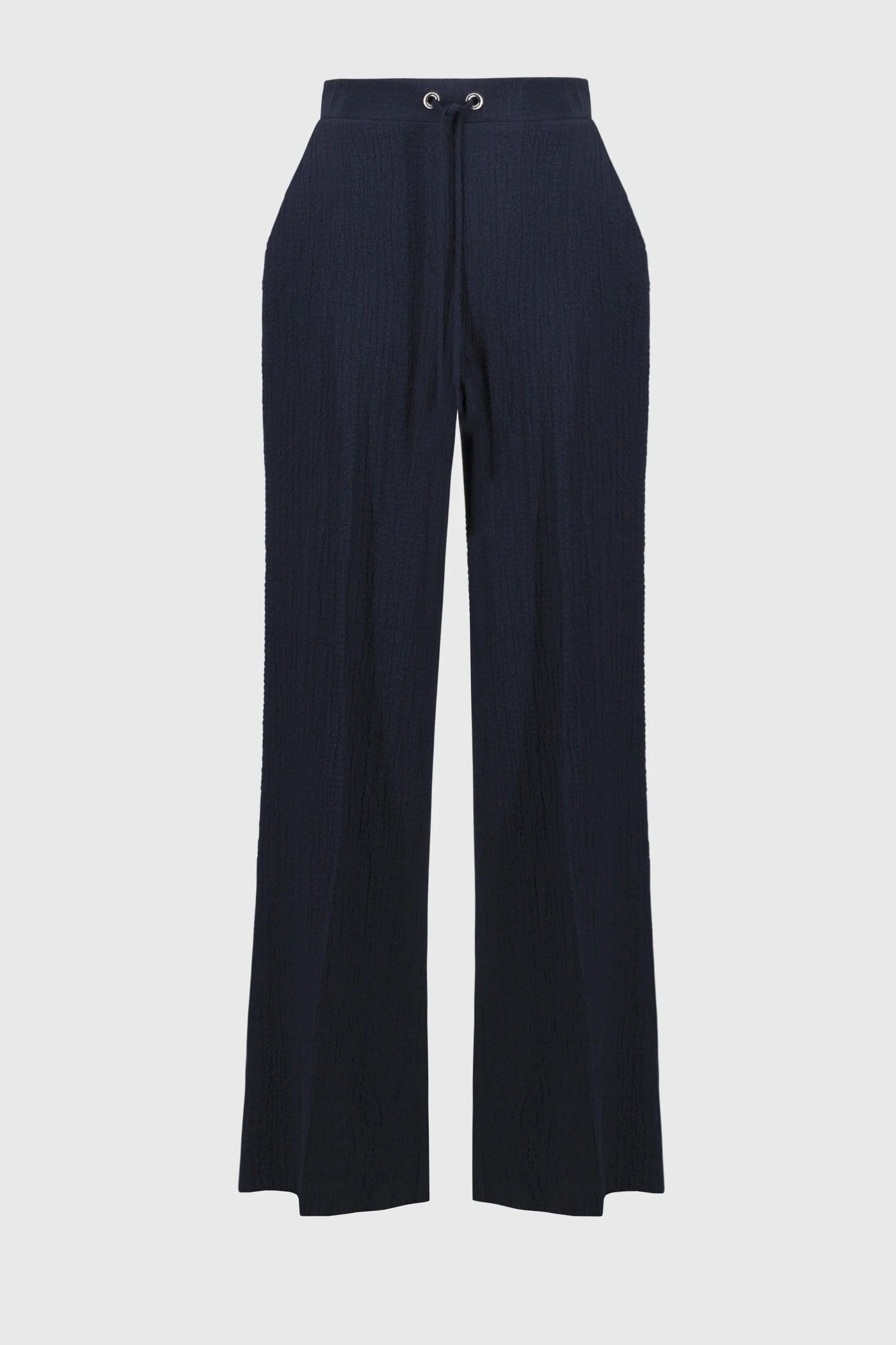 Joseph Ribkoff Pantaloni pull-on a gamba larga in seersucker