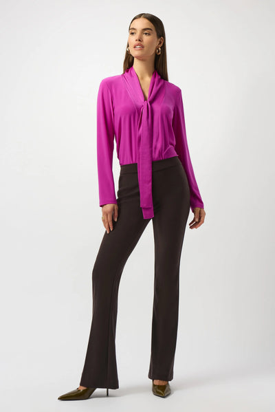 Joseph Ribkoff Pantalone classico svasato marrone Pantalone Donna - Boutique Luisa Trendy