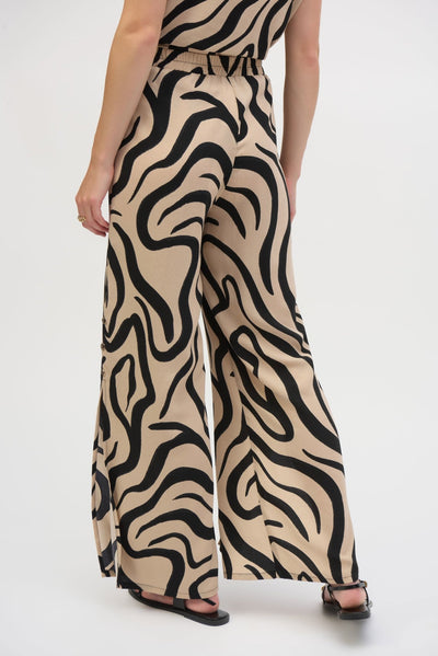Joseph Ribkoff Pantaloni a gamba larga in garza con stampa astratta Pantalone Donna - Boutique Luisa Trendy