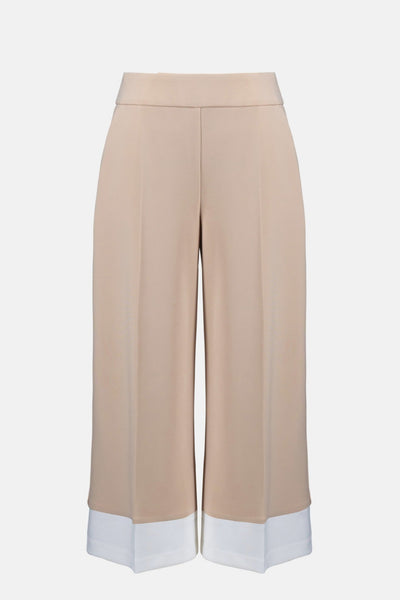 Joseph Ribkoff Pantaloni culotte pull - on in maglia effetto seta con profili a contrasto Pantalone Donna - Boutique Luisa Trendy