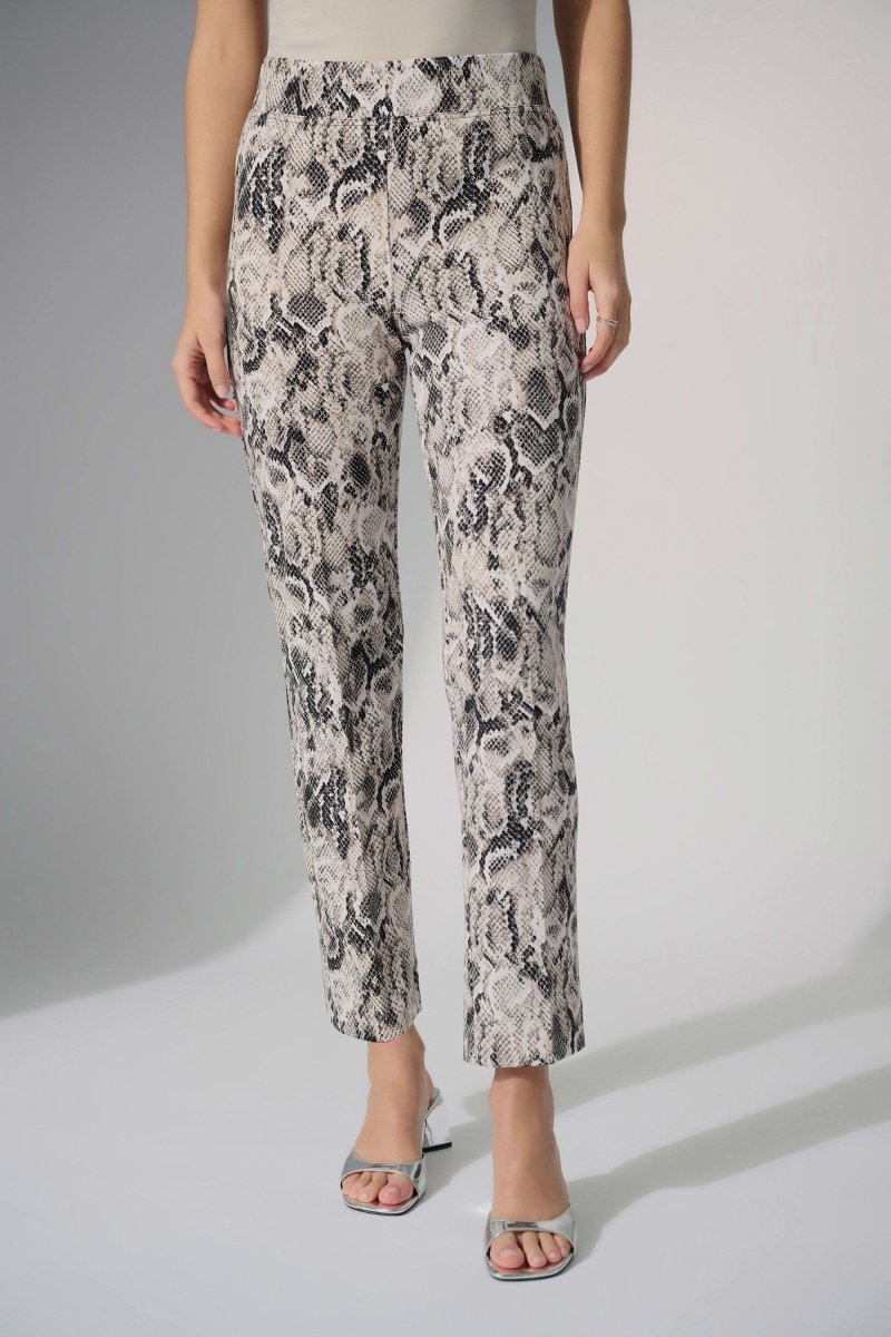 Joseph Ribkoff Pantaloni dritti in maglia con stampa pitonata Pantalone Donna - Boutique Luisa Trendy