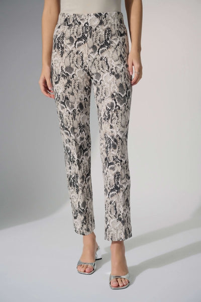 Joseph Ribkoff Pantaloni dritti in maglia con stampa pitonata Pantalone Donna - Boutique Luisa Trendy