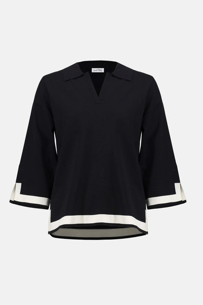 Joseph Ribkoff Polo in maglia con bordi a contrasto Maglie e cardigan Donna - Boutique Luisa Trendy