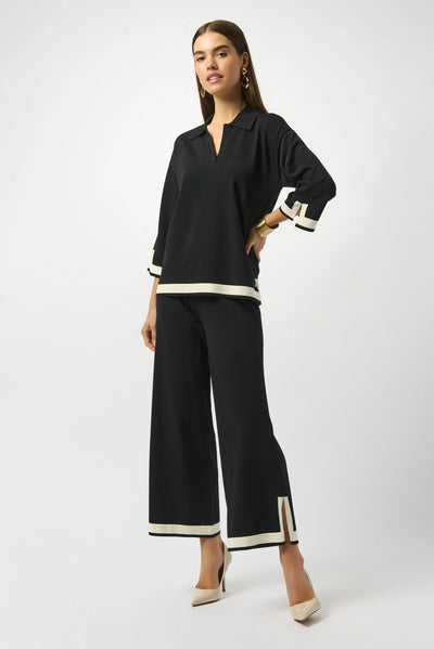 Joseph Ribkoff Polo in maglia con bordi a contrasto Maglie e cardigan Donna - Boutique Luisa Trendy