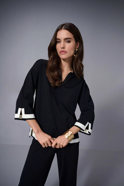 Joseph Ribkoff Polo in maglia con bordi a contrasto Maglie e cardigan Donna - Boutique Luisa Trendy