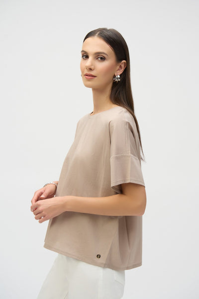 Joseph Ribkoff T-shirt squadrata in cotone biologico T-Shirt e top - Boutique Luisa Trendy