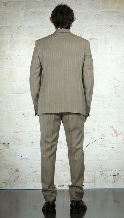Manuel Ritz Abito beige gessato in lana Abiti e giacche - Boutique Luisa Trendy