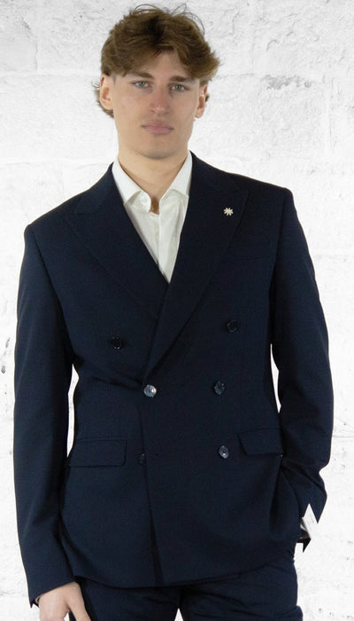 Manuel Ritz Abito blu doppiopetto 3832A3378 253104 Abiti e giacche - Boutique Luisa Trendy