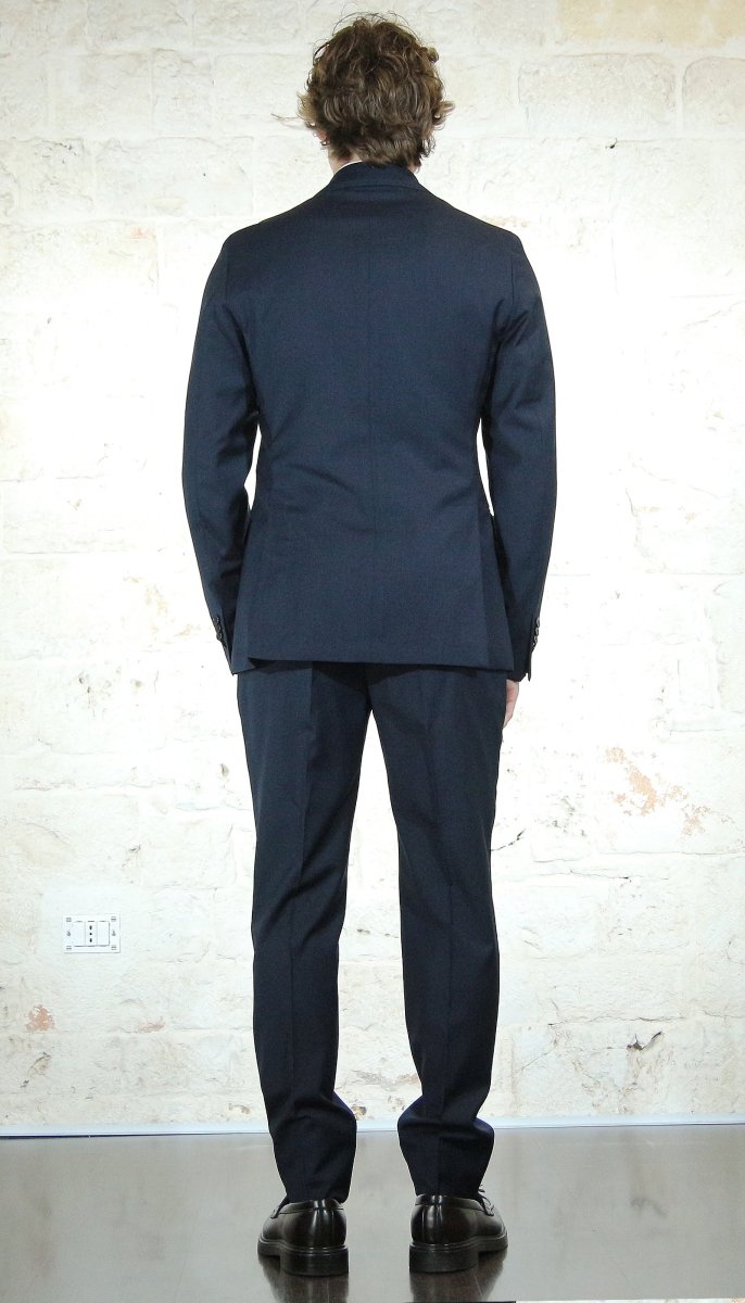 Manuel Ritz Abito blu in lana petto a lance Abiti e giacche - Boutique Luisa Trendy