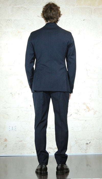 Manuel Ritz Abito blu in lana petto a lance Abiti e giacche - Boutique Luisa Trendy