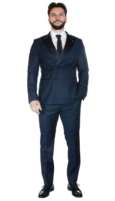Manuel Ritz Abito doppiopetto con revers in raso Abiti e giacche - Boutique Luisa Trendy