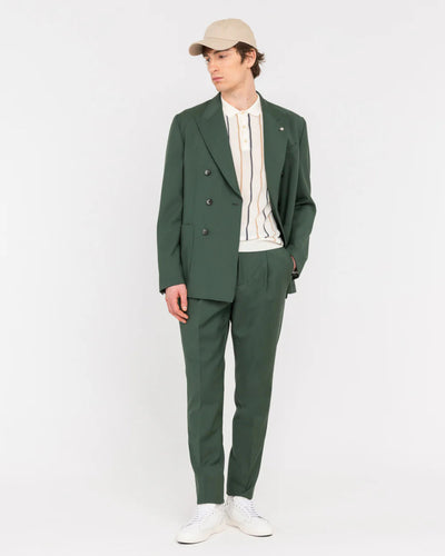 Manuel Ritz Abito doppiopetto in fresco di lana stretch verde Abiti e giacche - Boutique Luisa Trendy