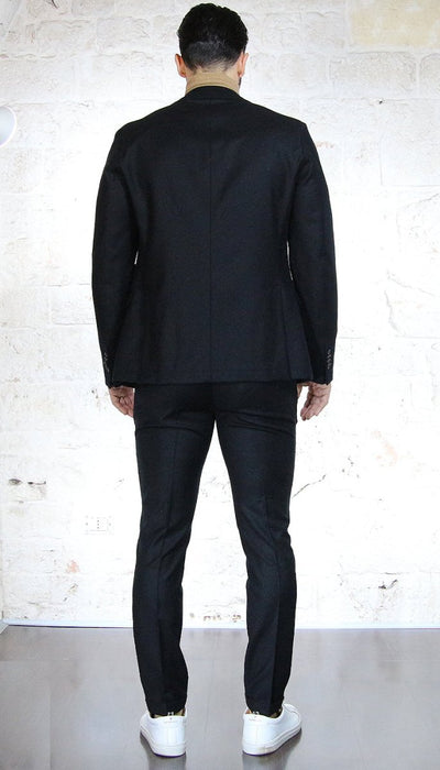 Manuel Ritz Abito nero in lana stretch Abiti e giacche - Boutique Luisa Trendy