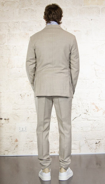 Manuel Ritz Abito slim in flanella di lana stretch beige Abiti e giacche - Boutique Luisa Trendy