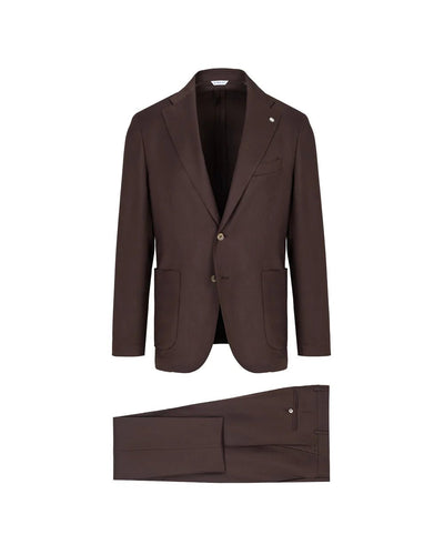 Manuel Ritz Abito slim in flanella di lana stretch marrone Abiti e giacche - Boutique Luisa Trendy