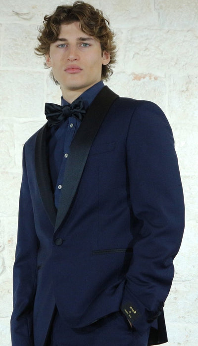 Manuel Ritz Abito Smoking blu collo sciallato Abiti e giacche - Boutique Luisa Trendy