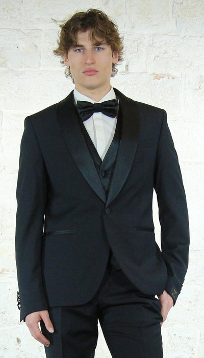 Manuel Ritz Abito Smoking nero collo sciallato Abiti e giacche - Boutique Luisa Trendy