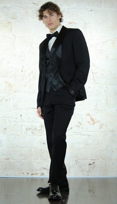 Manuel Ritz Abito Smoking nero collo sciallato Abiti e giacche - Boutique Luisa Trendy