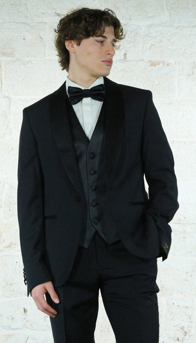 Manuel Ritz Abito Smoking nero collo sciallato Abiti e giacche - Boutique Luisa Trendy