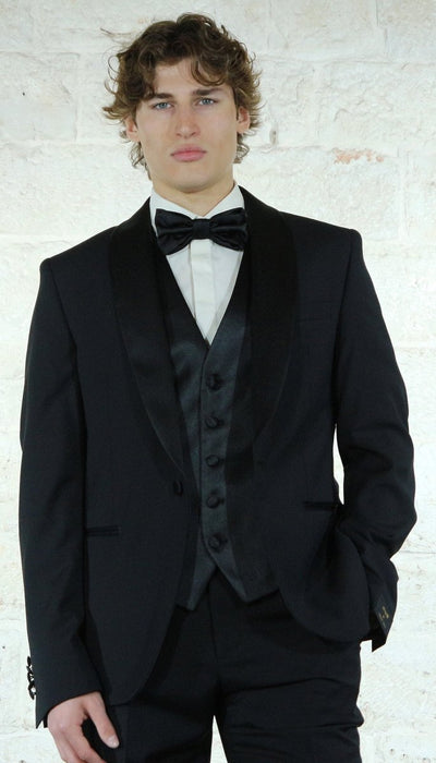 Manuel Ritz Abito Smoking nero collo sciallato Abiti e giacche - Boutique Luisa Trendy