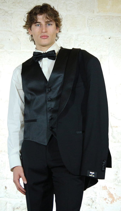 Manuel Ritz Abito Smoking nero collo sciallato Abiti e giacche - Boutique Luisa Trendy