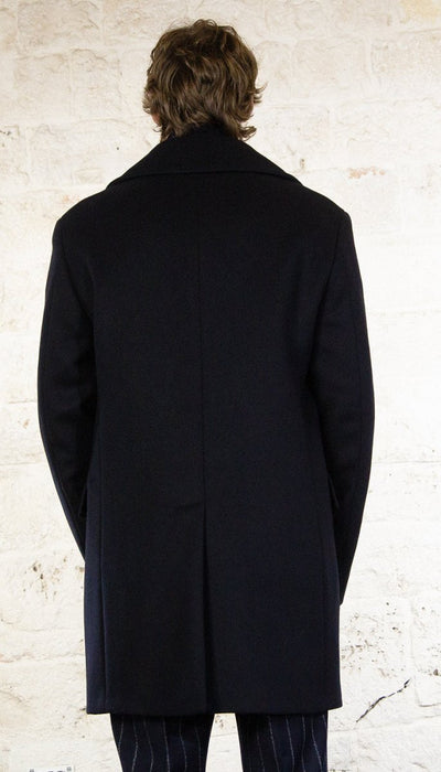 Manuel Ritz Cappotto doppiopetto in blu in lana 3732C4498 243730 89 Capispalla Uomo - Boutique Luisa Trendy