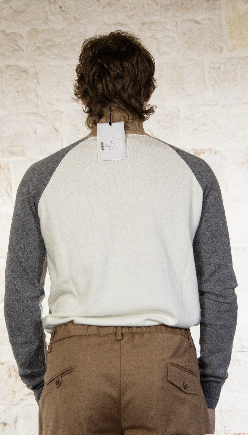 Manuel Ritz Dolcevita color block misto lana Maglie e cardigan uomo - Boutique Luisa Trendy