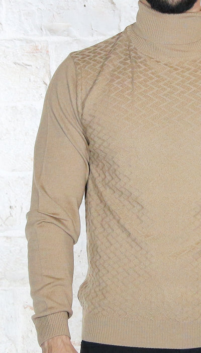 Manuel Ritz Dolcevita in lana con trama lavorata Maglie e cardigan uomo - Boutique Luisa Trendy