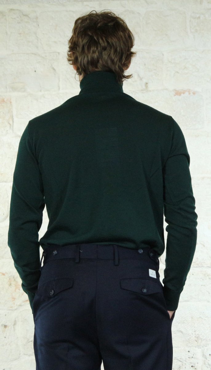 Manuel Ritz Dolcevita verde in lana Maglie e cardigan uomo - Boutique Luisa Trendy