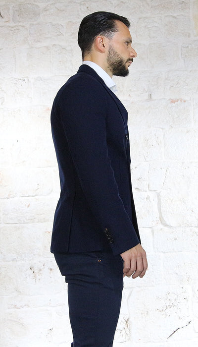 Manuel Ritz Giacca doppiopetto tessuto spigato Abiti e giacche - Boutique Luisa Trendy