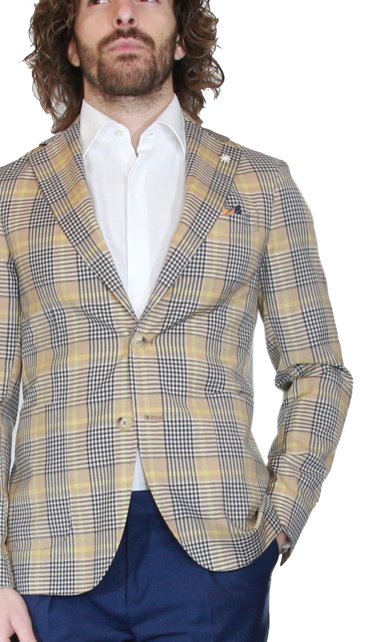 Manuel Ritz Giacca sfoderata in lana principe di galles Abiti e giacche - Boutique Luisa Trendy