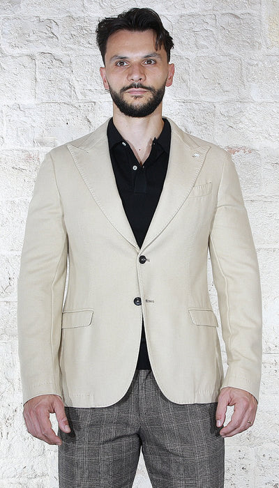 Manuel Ritz Giacca slim tinto capo diagonale in lana Abiti e giacche - Boutique Luisa Trendy