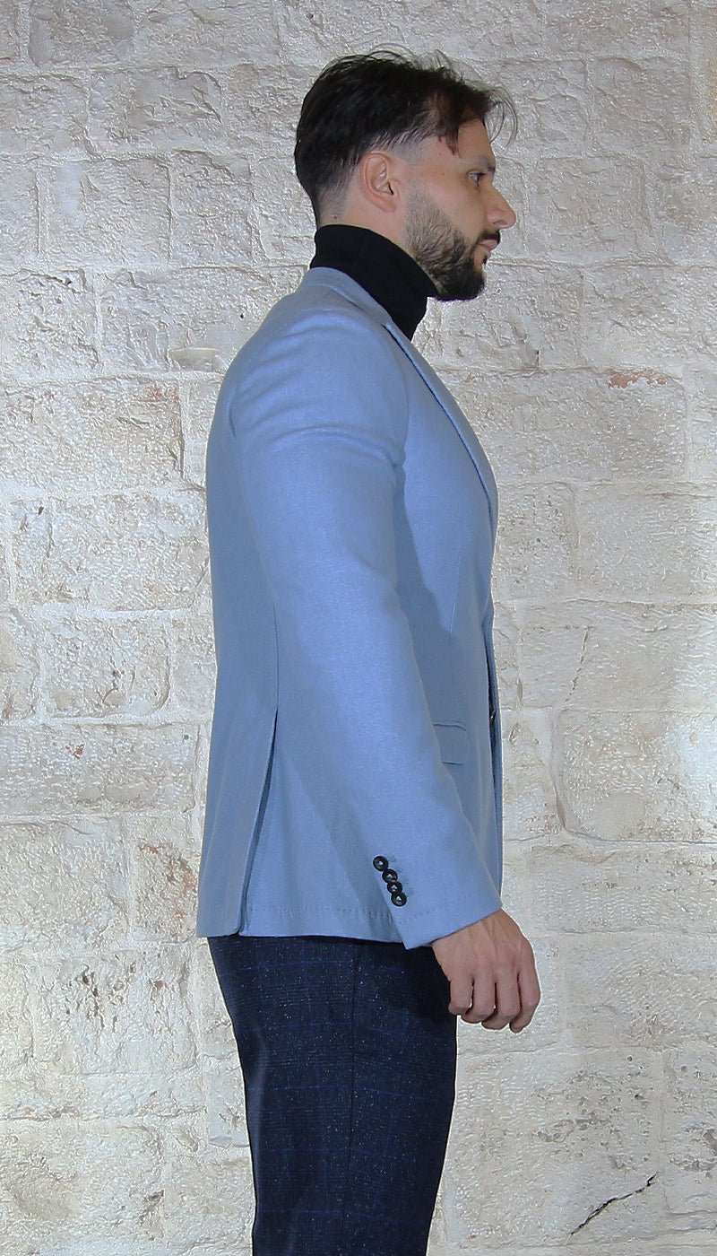 Manuel Ritz Giacca slim tinto capo diagonale in lana Abiti e giacche - Boutique Luisa Trendy