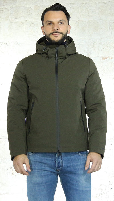 Manuel Ritz Giaccone in tessuto tech - core con cappuccio Capispalla Uomo - Boutique Luisa Trendy