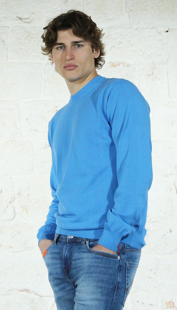 Manuel Ritz Maglia girocollo in cotone Maglie e cardigan uomo - Boutique Luisa Trendy