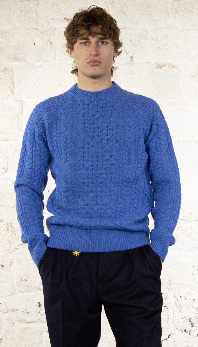 Manuel Ritz Maglia girocollo in lana cardata Maglie e cardigan uomo - Boutique Luisa Trendy