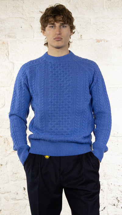 Manuel Ritz Maglia girocollo in lana cardata Maglie e cardigan uomo - Boutique Luisa Trendy