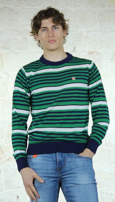 Manuel Ritz Maglia in cotone a righe Maglie e cardigan uomo - Boutique Luisa Trendy