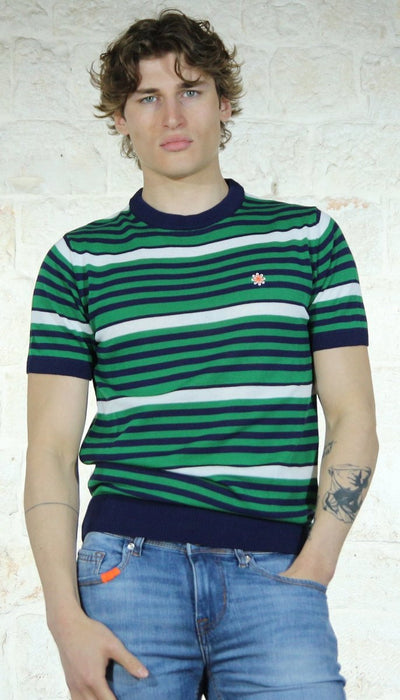 Manuel Ritz Maglia maniche corte a righe T-shirt e Polo - Boutique Luisa Trendy